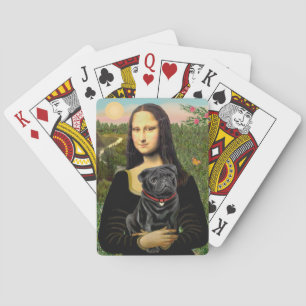 Jeu De Cartes Mona Lisa - Pug noir