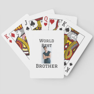 Jeu De Cartes Monde meilleur frère ajouter nom texte sport texte
