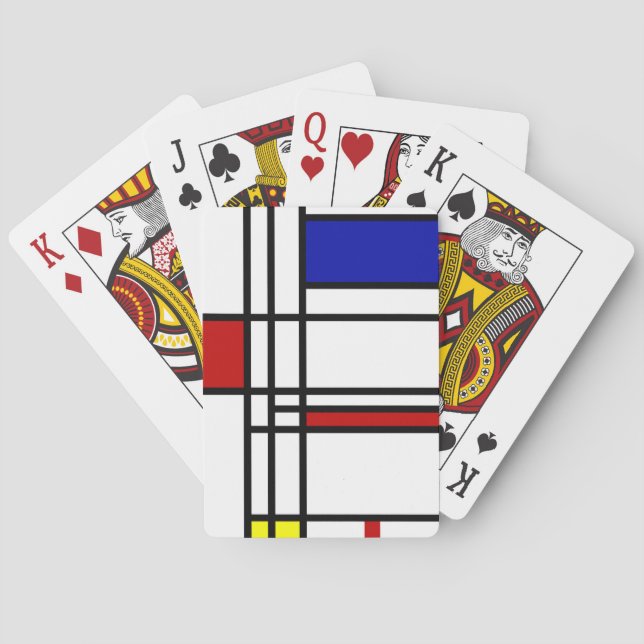 Jeu De Cartes Mondrian Art Moderne (dos)
