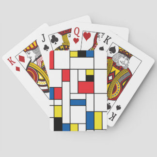 Jeu De Cartes Mondrian jouant aux cartes.