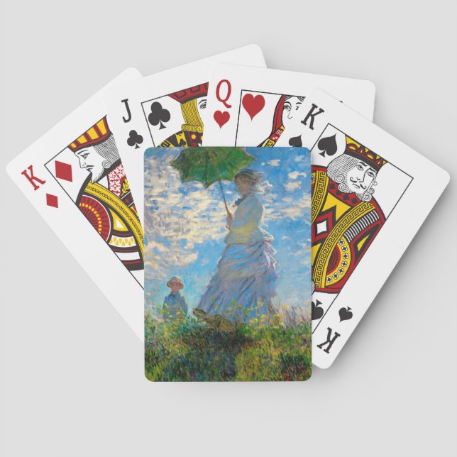 Jeu De Cartes Monet Femme Parasol Impressionnisme (dos)
