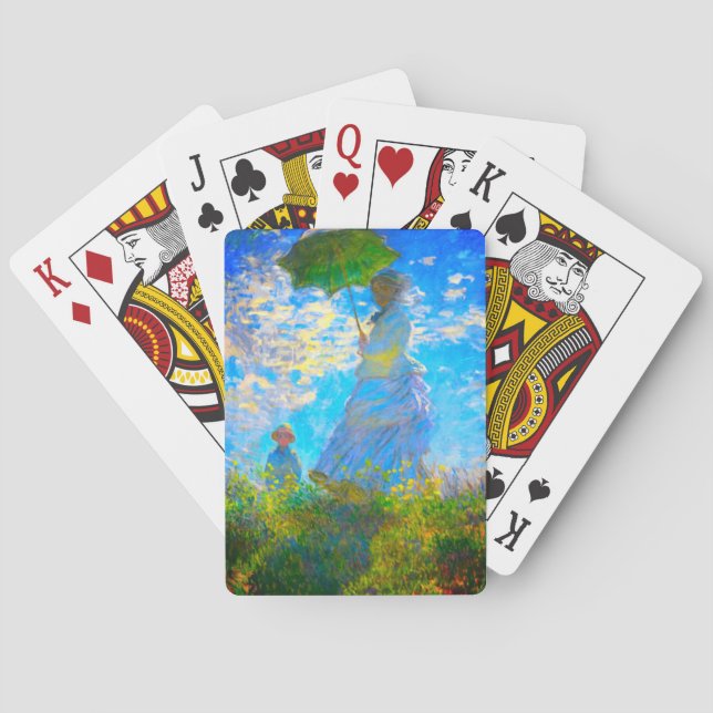 Jeu De Cartes Monet Woman avec un parasol (dos)