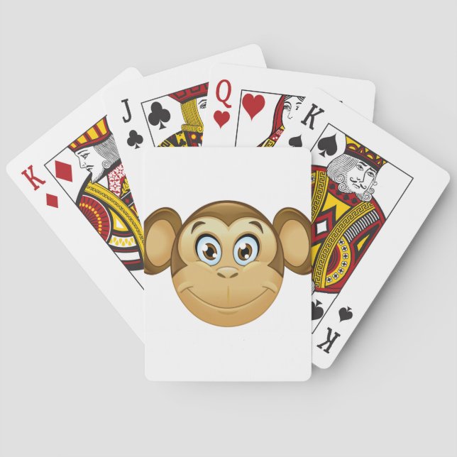 Jeu De Cartes monkey emoji (dos)