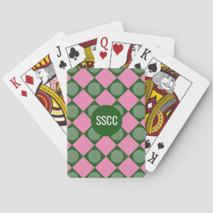Jeu De Cartes Monogram Lady Golfer Jouer aux cartes
