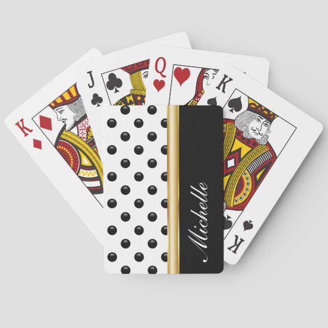 Jeu De Cartes Monogram Personalized Playing Cards (dos)
