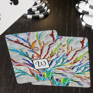 Jeu De Cartes Monogramme Abstrait