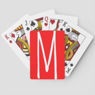 Jeu De Cartes Monogramme audacieux moderne