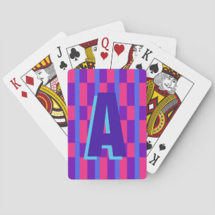 Jeu De Cartes monogramme couleur plaid