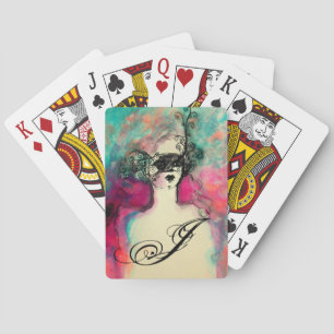 JEU DE CARTES MONOGRAMME DE CHARME