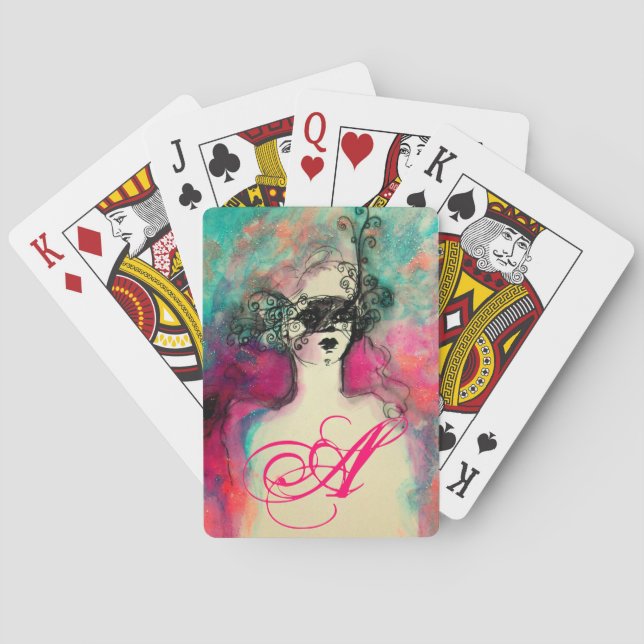 JEU DE CARTES MONOGRAMME DE CHARME (dos)