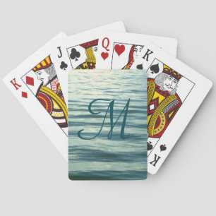 Jeu De Cartes Monogramme de la mer sur la Lune