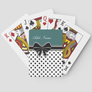 Jeu De Cartes Monogramme Lecture Cartes Avec Bow