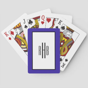 Jeu De Cartes Monogramme Lecture Cartes Poker Deck pour Papa