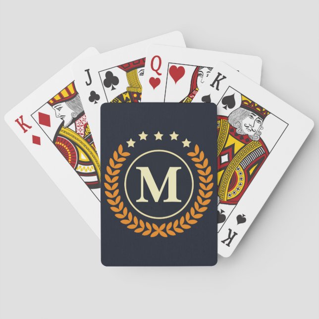 Jeu De Cartes Monogramme nautique (dos)