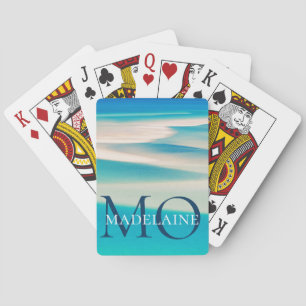 Jeu De Cartes Monogramme Ocean Beach Blue Personnel