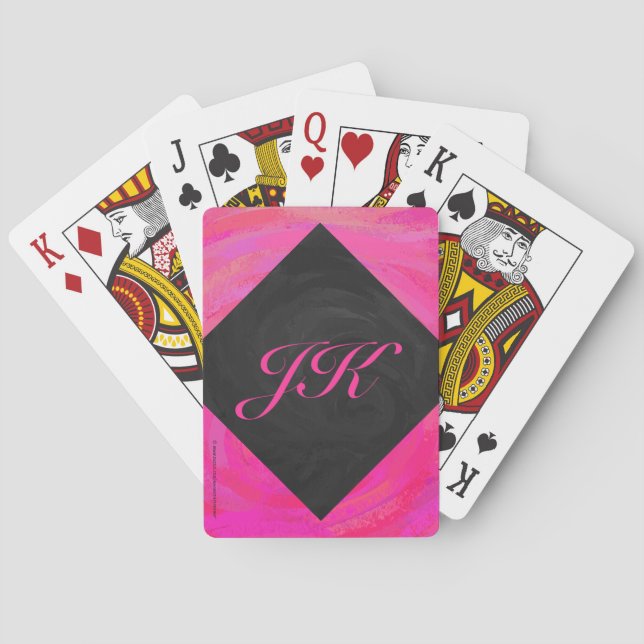 Jeu De Cartes Monogramme Passion Rose (dos)