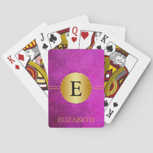 Jeu De Cartes Monogramme personnalisé