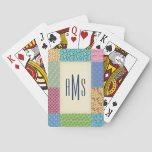 Jeu De Cartes Monogramme personnalisé de la surface composée   N