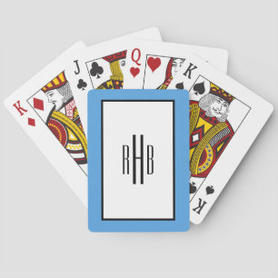 Jeu De Cartes Monogrammed Playing Cards Poker Gift for Dad