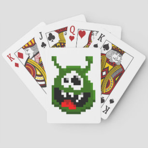 Jeu De Cartes Monstre Vert - Pixel Art