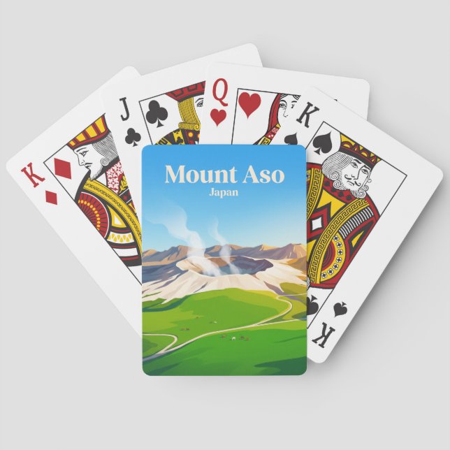 Jeu De Cartes Mont Aso Japon (dos)