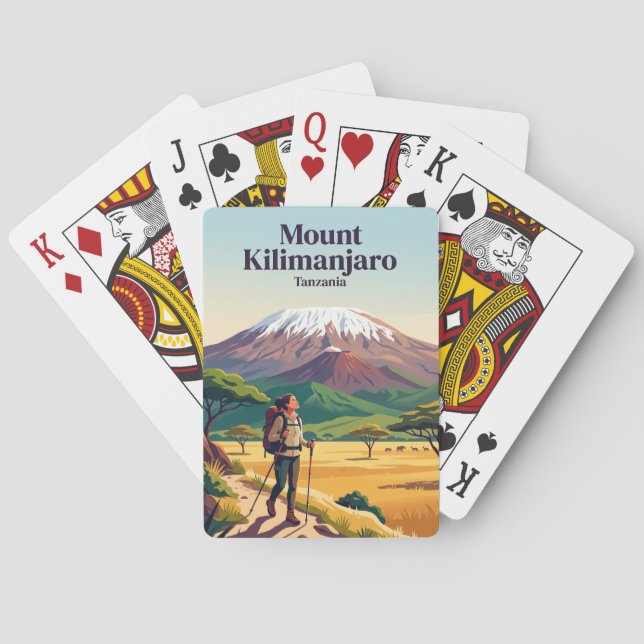 Jeu De Cartes Mont Kilimanjaro Tanzanie (dos)