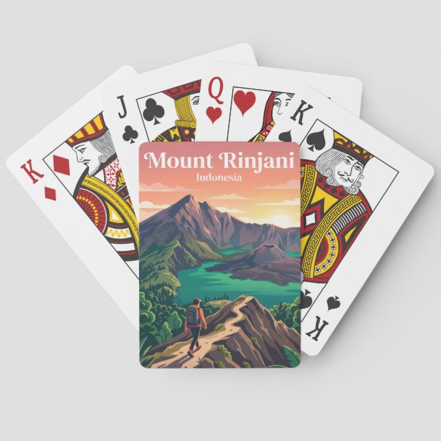 Jeu De Cartes Mont Rinjani Indonésie (dos)