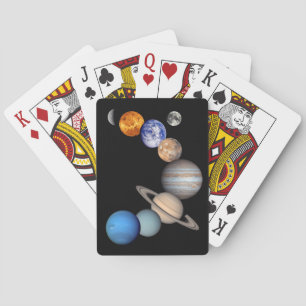 Jeu De Cartes Montage du système solaire photos de planètes JPL