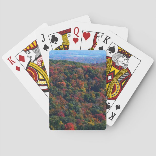 Jeu De Cartes Montagnes Appalaches en automne (dos)