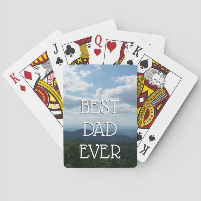 Jeu De Cartes Montagnes Appalaches II Shenandoah Fête des Pères (dos)