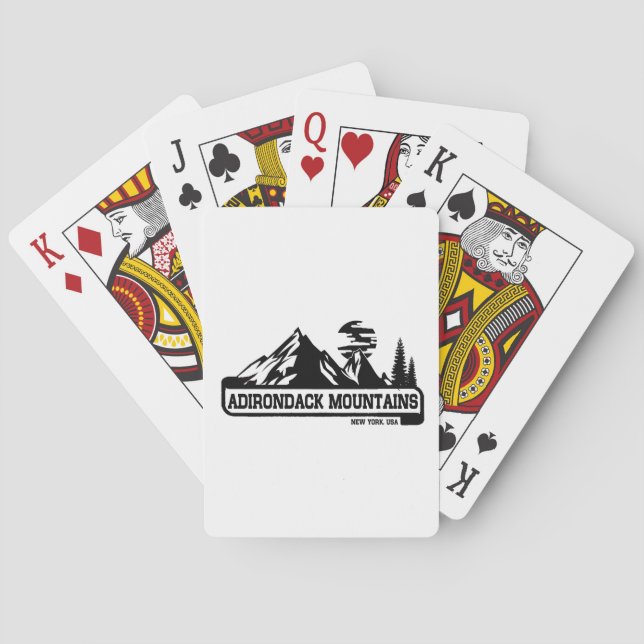 Jeu De Cartes Montagnes d'Adirondack (dos)