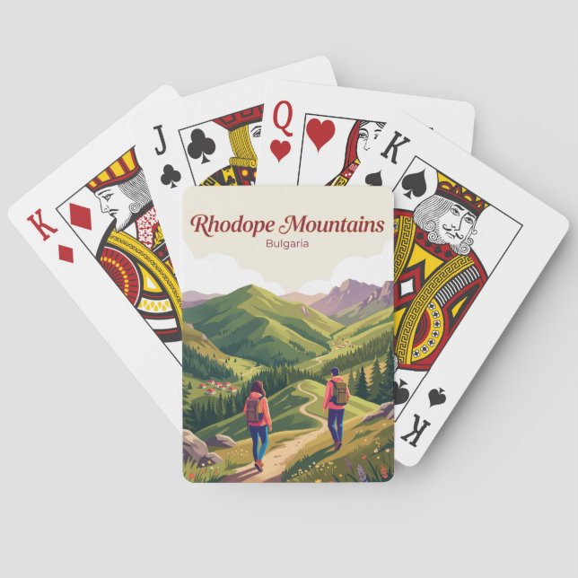 Jeu De Cartes Montagnes de Rhodope Bulgarie (dos)