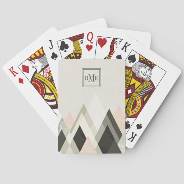 Jeu De Cartes Montagnes du monogramme | au delà des montagnes (dos)