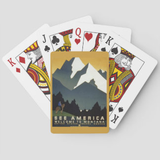 Jeu De Cartes Montagnes du Montana Jouer aux cartes
