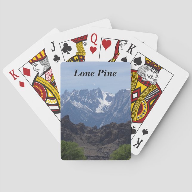 Jeu De Cartes Montagnes enneigées de Lone Pine  (dos)