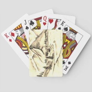 Jeu De Cartes Montagnes Jouer Cartes