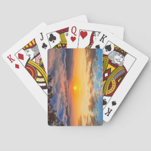 Jeu De Cartes Montagnes Seoraksan couvertes de brouillard au lev