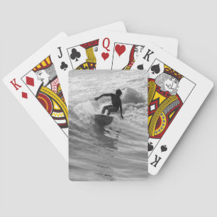 Jeu De Cartes Monter En Niveaux De Gris De Vague