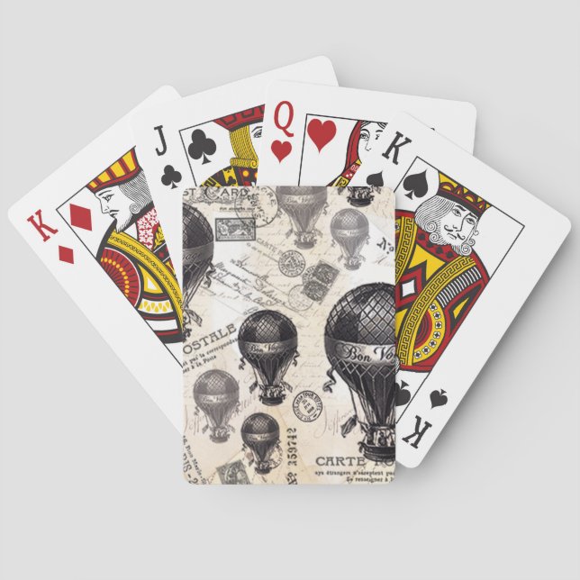 Jeu De Cartes montgolfières vintages (dos)