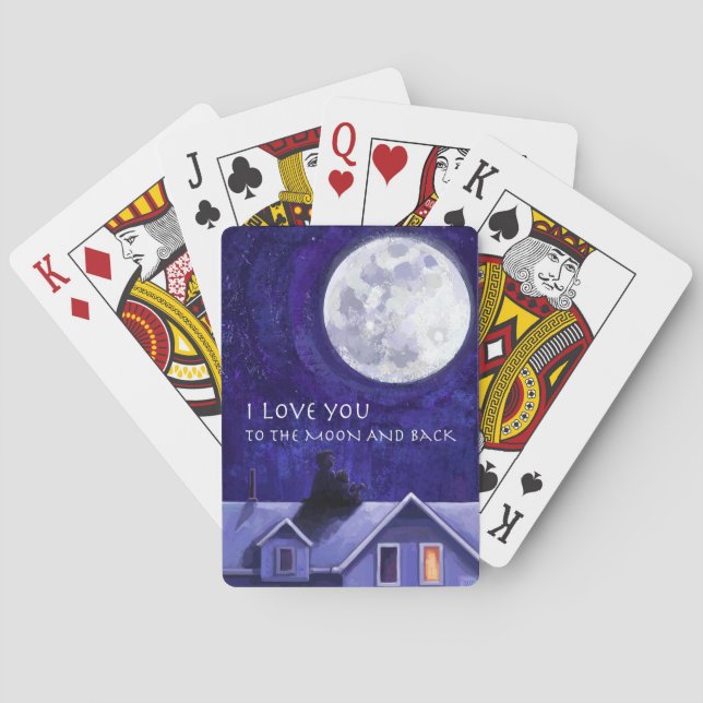 Jeu De Cartes Montre Lune (dos)