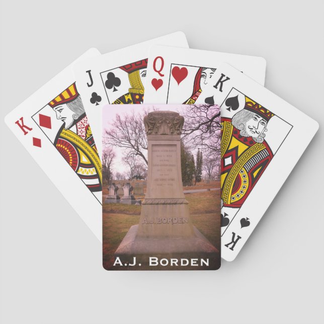 Jeu De Cartes Monument Borden, Fall River, MA - A.J. Borden (dos)