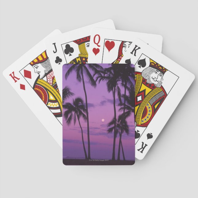 Jeu De Cartes Moon and Palm Tree (dos)