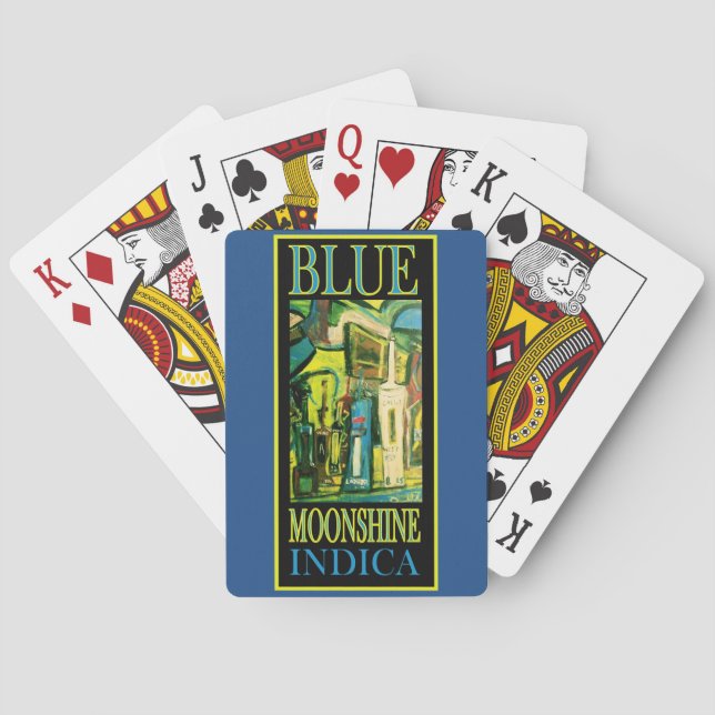 JEU DE CARTES MOONSHINE BLEU INDICA (dos)