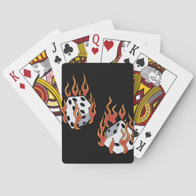 Jeu De Cartes Morceau à flamme (dos)