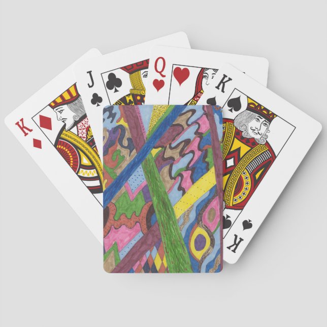Jeu De Cartes "Mosaic Cross Roads" Art Abstrait (dos)