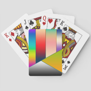 Jeu De Cartes MOSAIC rayures triangles couleur II + vos idées