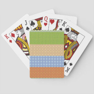 Jeu De Cartes mosaïque à motif transparent coloré, jaune, vert..