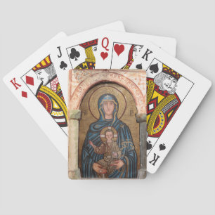 Jeu De Cartes Mosaïque de la Vierge Marie et Jésus