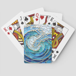 Jeu De Cartes Mosaïque Mer de Vagues