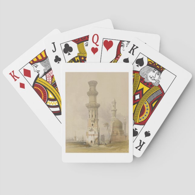 Jeu De Cartes Mosquées en ruine dans le désert, à l'ouest de la  (dos)